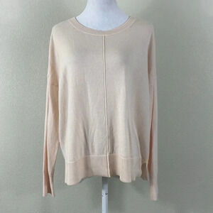 Gap light peach long sleeve wool sweater size small